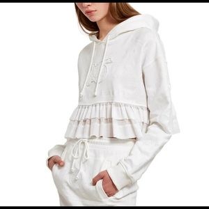 Opening Ceremony Cropped Hoodie - white